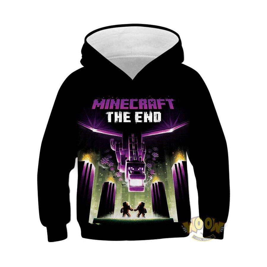 Minecraft The End Video Game Hoodie 3D Print